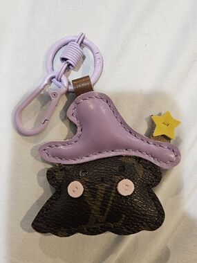 Aurora - Upcycled With Auththentic LV Material Keychain-bag Charm